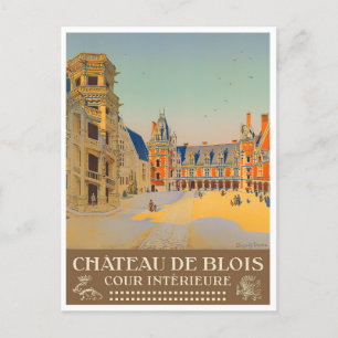 Carte Postale Château de Blois France voyage vintage
