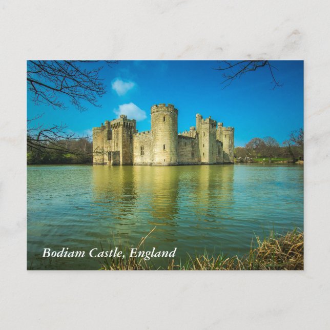 Carte Postale Château de Bodiam pittoresque dans East Sussex Eng (Devant)