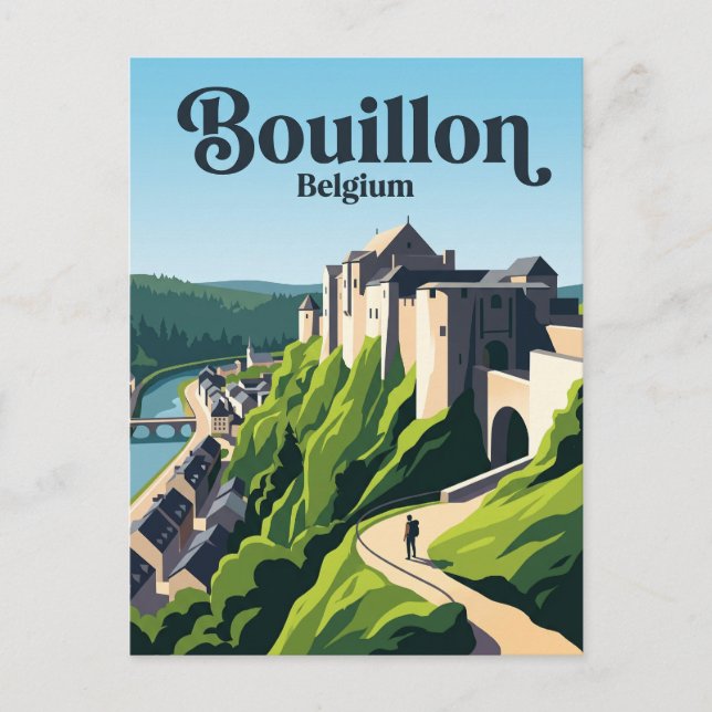 Carte Postale Château de Bouillon Belgique (Devant)
