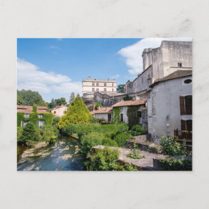 Carte Postale Château de Bourdeilles et rivière Dronne, Dordogne