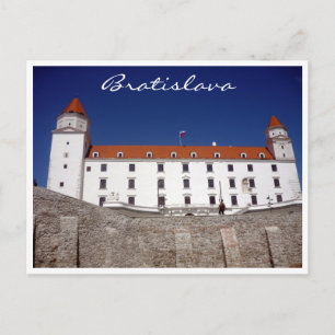Carte Postale château de bratislava bordure bleue