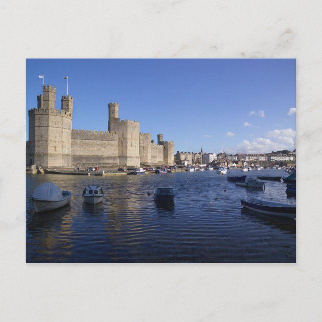 Carte Postale Château de Caernarfon, Galles 2 (Devant)