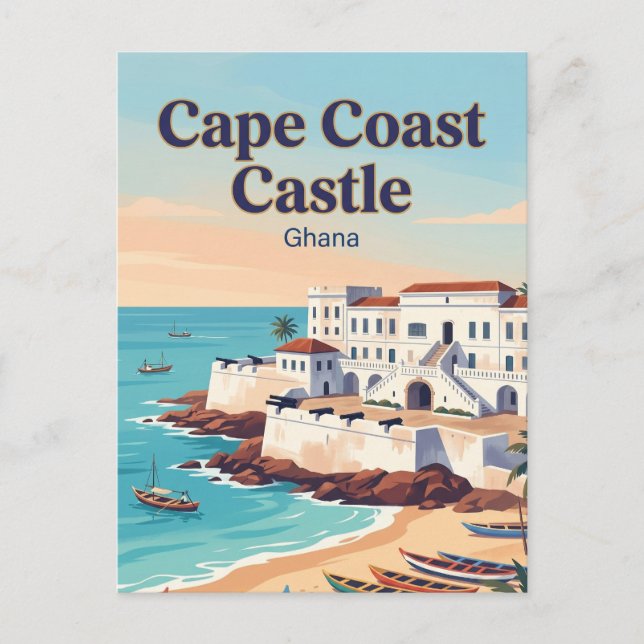 Carte Postale Château de Cape Coast Ghana (Devant)