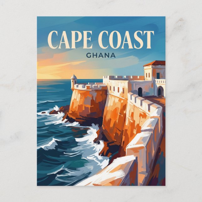 Carte Postale Château de Cape Coast Ghana (Devant)