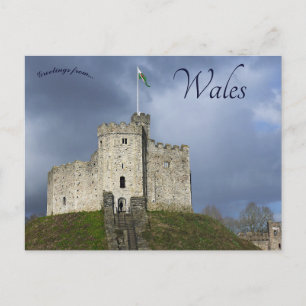 Carte Postale Château de Cardiff à Cardiff Pays de Galles
