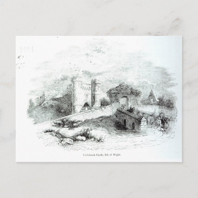 Carte Postale Château de Carisbrook, île de Wight (Devant)