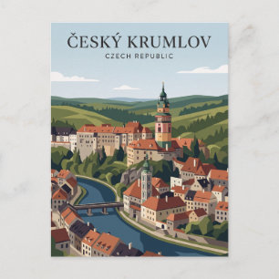 Carte Postale Château de Český Krumlov République tchèque