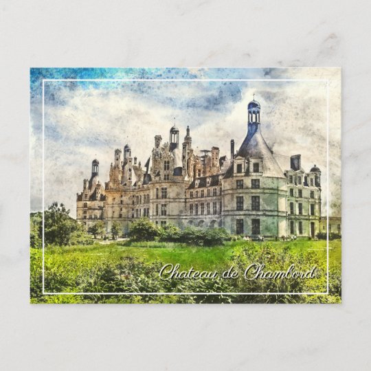 Carte Postale Chateau De Chambord France Zazzle Fr