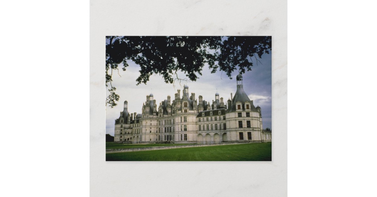 Carte Postale Chateau De Chambord Vallee De La Loire France Zazzle Fr