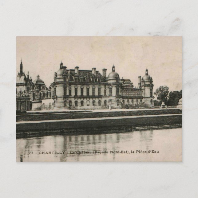Carte Postale Château de Chantilly Réplique du Château 1925 (Devant)