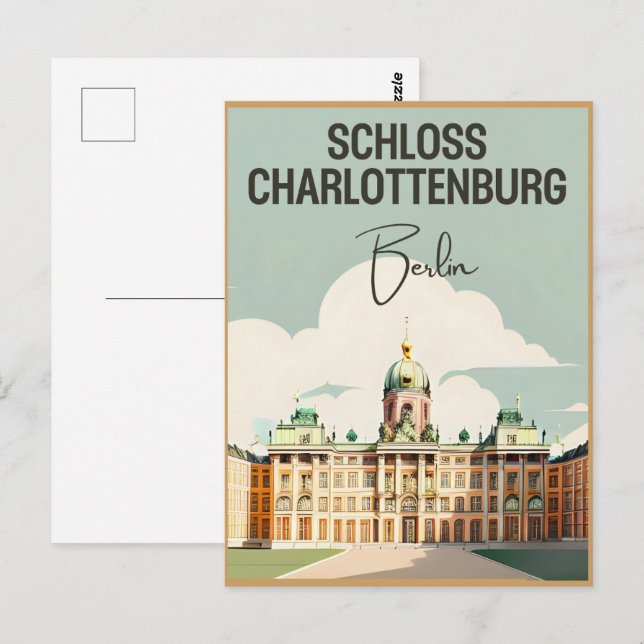 Carte Postale Château de Charlottenburg - Château de Charlottenb (Devant / Derrière)