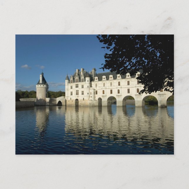 Carte Postale Château de Chenonceau, rivière Cher, Loir-et-Cher, (Devant)