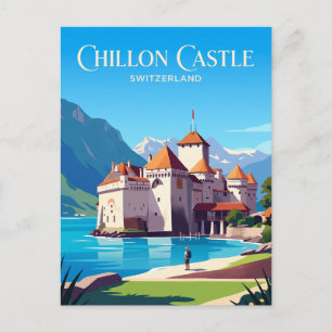 Carte Postale Château de Chillon Suisse