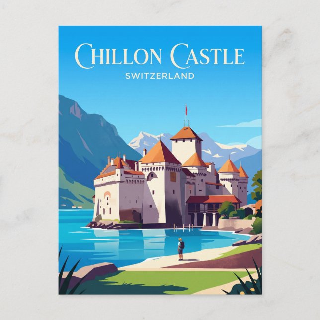 Carte Postale Château de Chillon Suisse (Devant)
