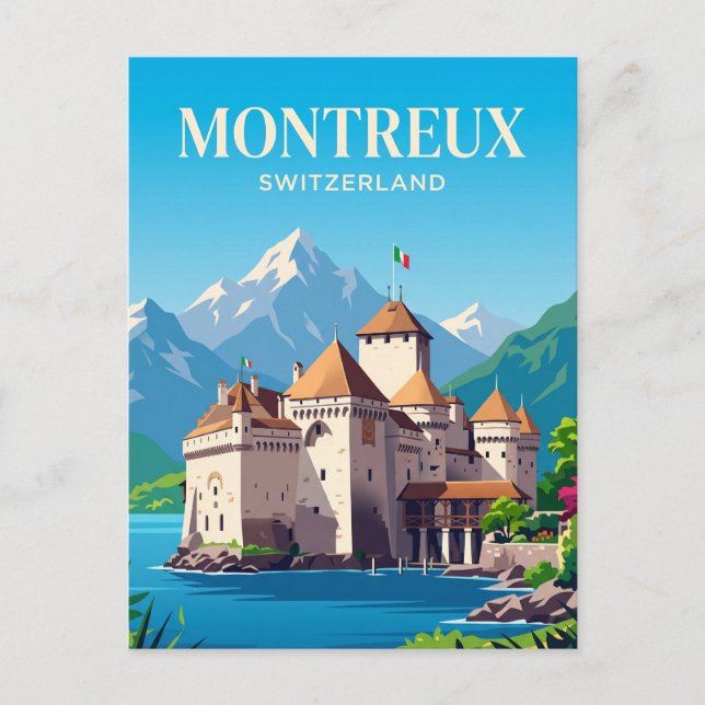 Carte Postale Château de Chillon Suisse (Devant)