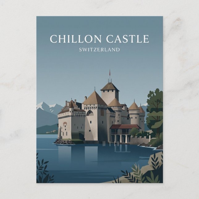 Carte Postale Château de Chillon Suisse (Devant)