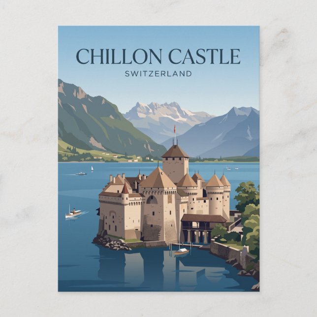Carte Postale Château de Chillon Suisse (Devant)