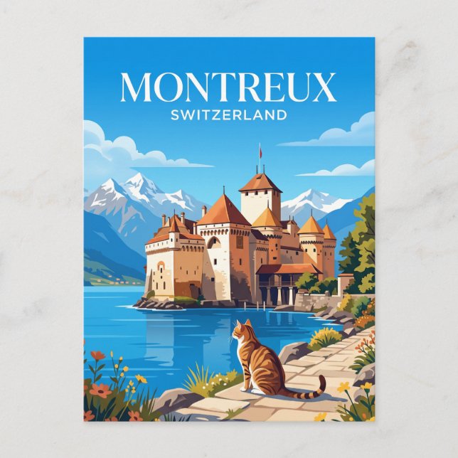 Carte Postale Château de Chillon Suisse (Devant)
