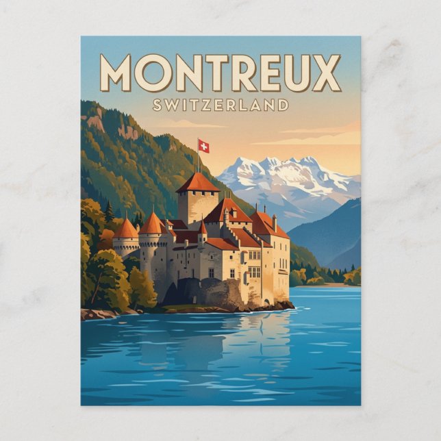 Carte Postale Château de Chillon Suisse (Devant)