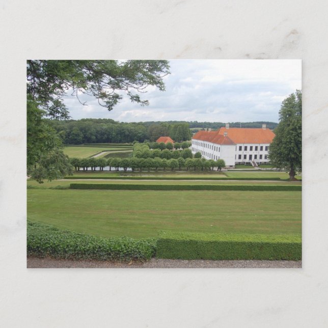 Carte Postale Château de Clausholm, Hadsten, Danemark. (Devant)