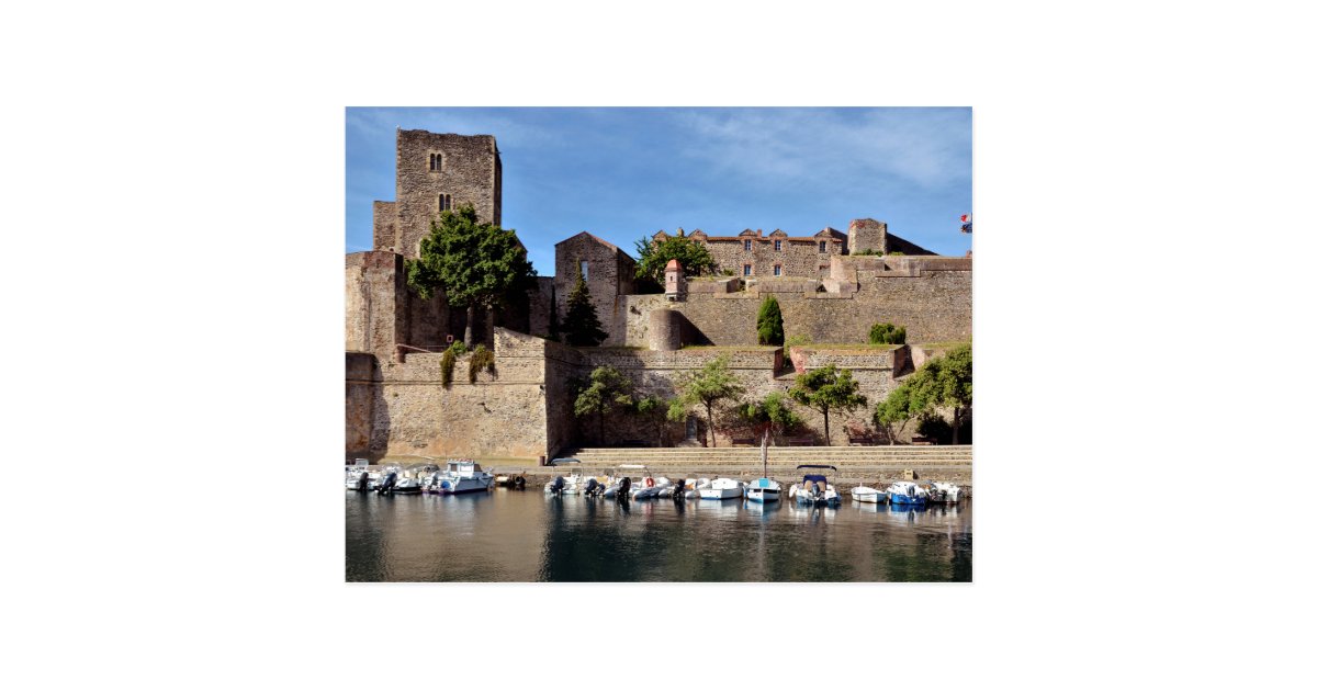 Carte Postale Chateau De Collioure En France Zazzle Fr