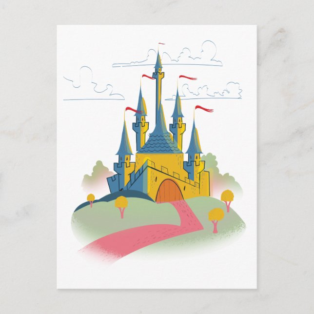 Carte Postale Château de conte de fées (Devant)