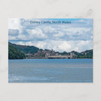 Carte Postale Château de Conwy, Galles du Nord, Royaume-Uni, Car