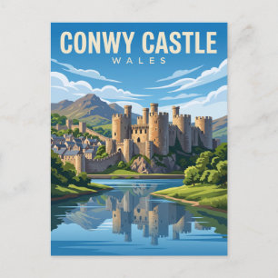 Carte Postale Château de Conwy Pays de Galles