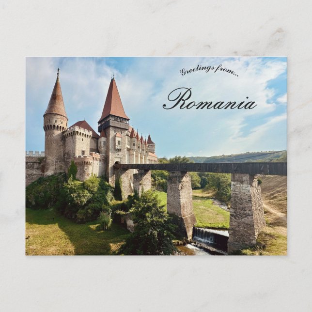 Carte Postale Château de Corvin Comté de Hunedoara Roumanie (Devant)