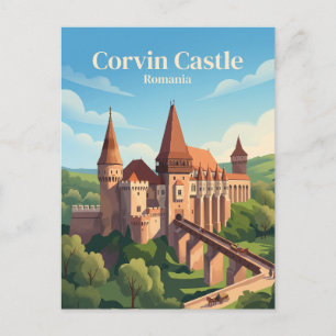 Carte Postale Château de Corvin Roumanie