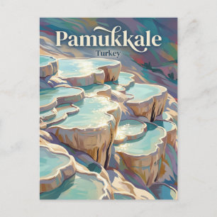 Carte Postale Château de coton de Pamukkale Turquie