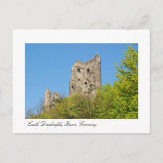 Carte Postale Château de Drachenfels, Bonn Allemagne