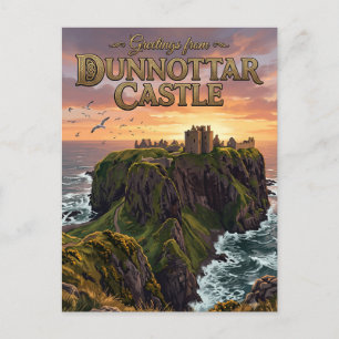 Carte Postale Château de Dunnottar Royaume-Uni