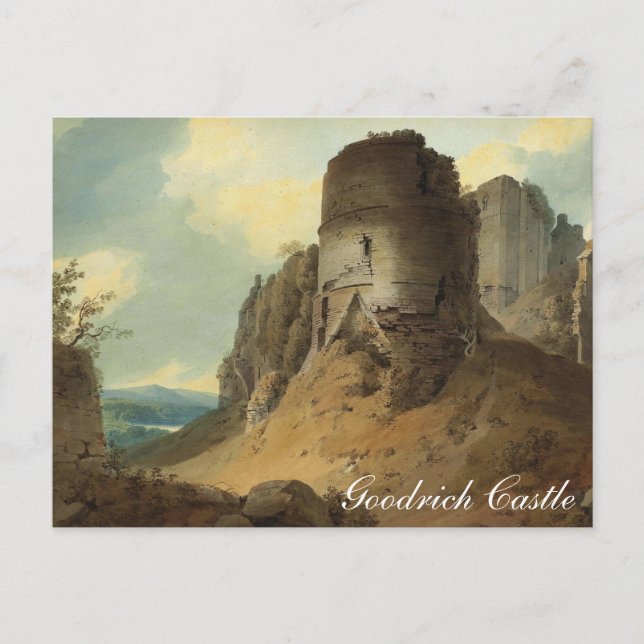 Carte Postale Château de Goodrich par Hugh William Williams (Devant)