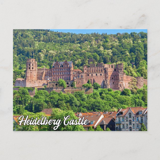 Carte Postale Château de Heidelberg, Allemagne (Devant)