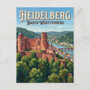 Carte Postale Château de Heidelberg Allemagne
