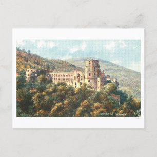 Carte Postale Château de Heidelberg vintage 