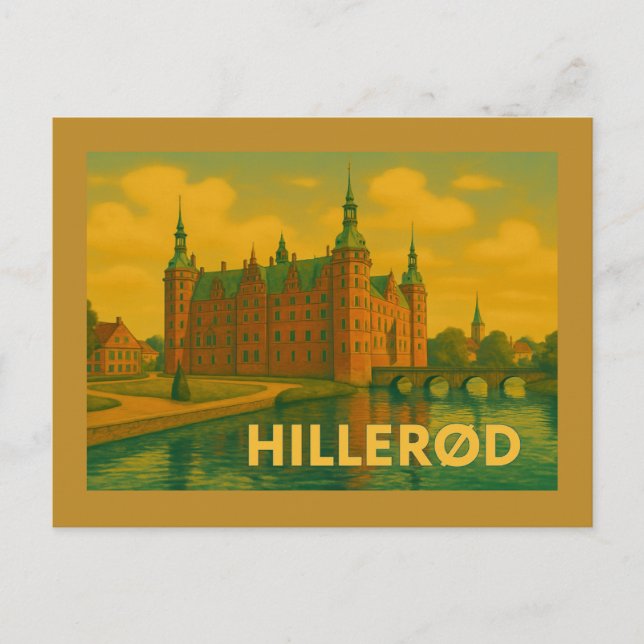 Carte Postale Château de Hillerød Danemark (Devant)