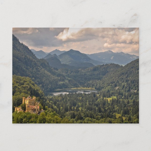 Carte Postale Château de Hohenschwangau en Bavière, Allemagne (Devant)