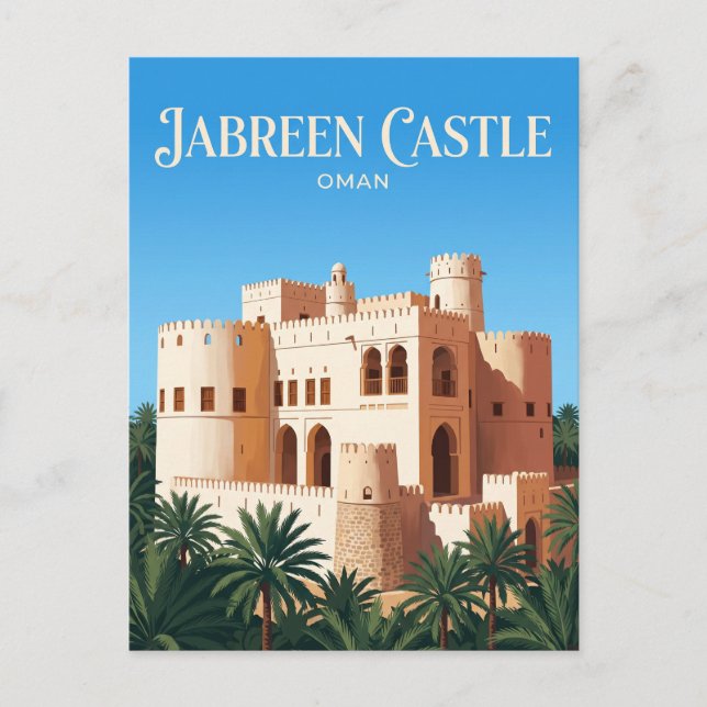 Carte Postale Château de Jabreen Oman (Devant)