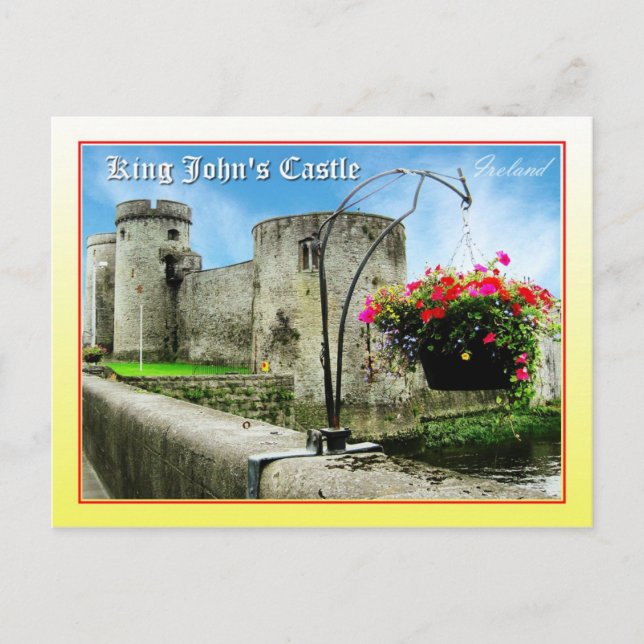 Carte Postale Château de King John's, Limerick, Irlande (Devant)