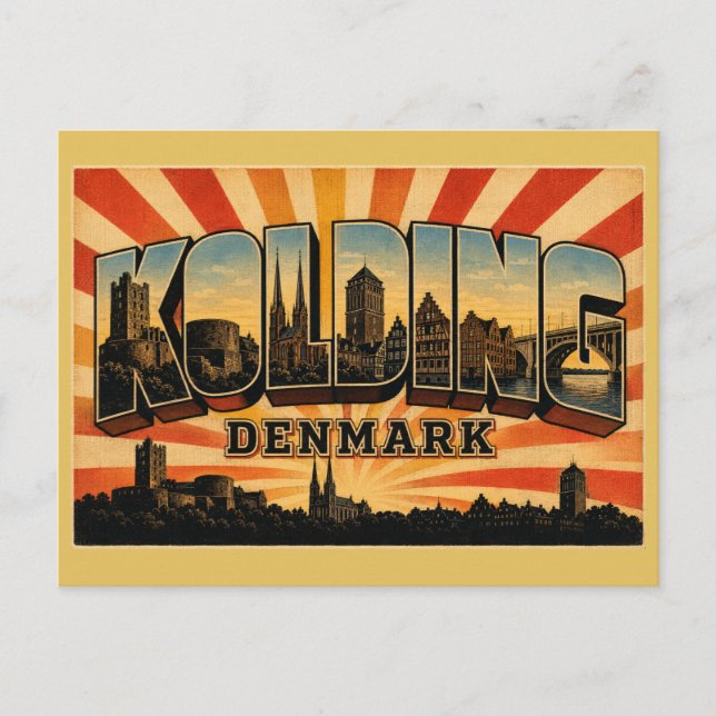 Carte Postale Château de Kolding Danemark (Devant)