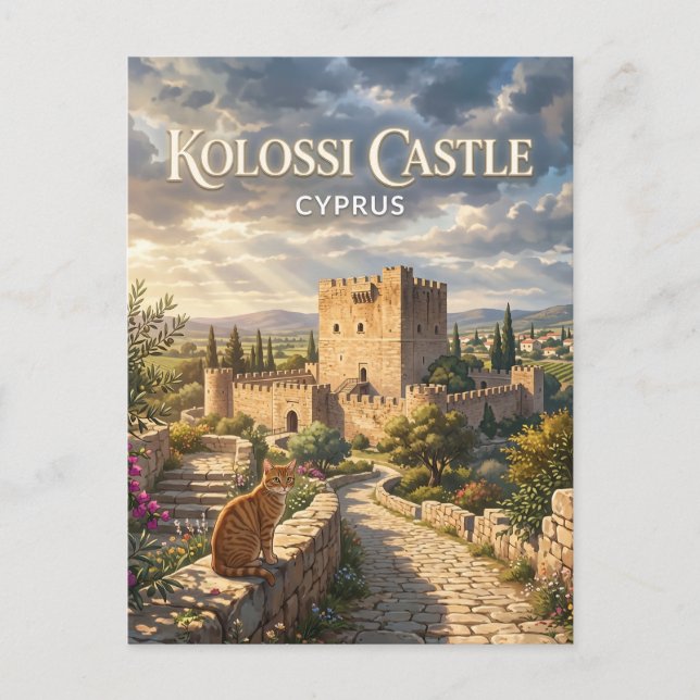 Carte Postale Château de Kolossi, Kolossi Chypre (Devant)