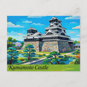 Carte Postale Château de Kumamoto Japon
