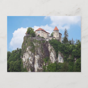 Carte Postale Château de Lake Bled, Bled, Slovénie