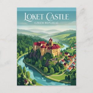 Carte Postale Château de Loket République tchèque