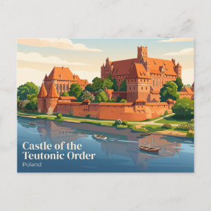 Carte Postale Château de l'Ordre Teutonique, Malbork, Pologne