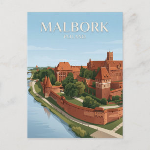 Carte Postale Château de l'Ordre Teutonique Pologne