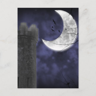 Carte Postale Château de Lune Imaginaire gothique