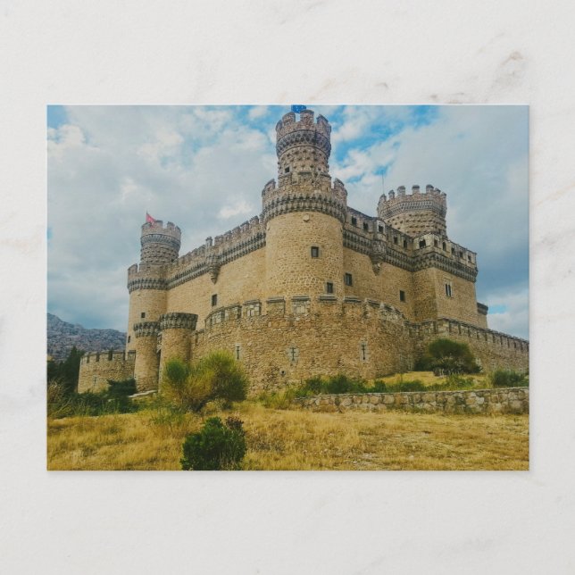 Carte Postale Château de Manzanares el Real, Madrid (Devant)